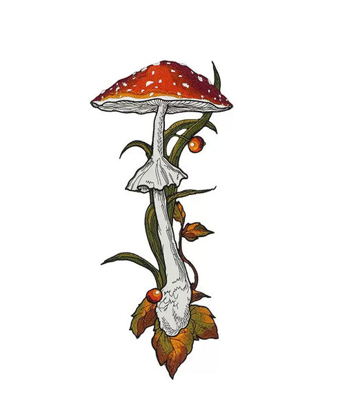 Mushroom Berry Tie